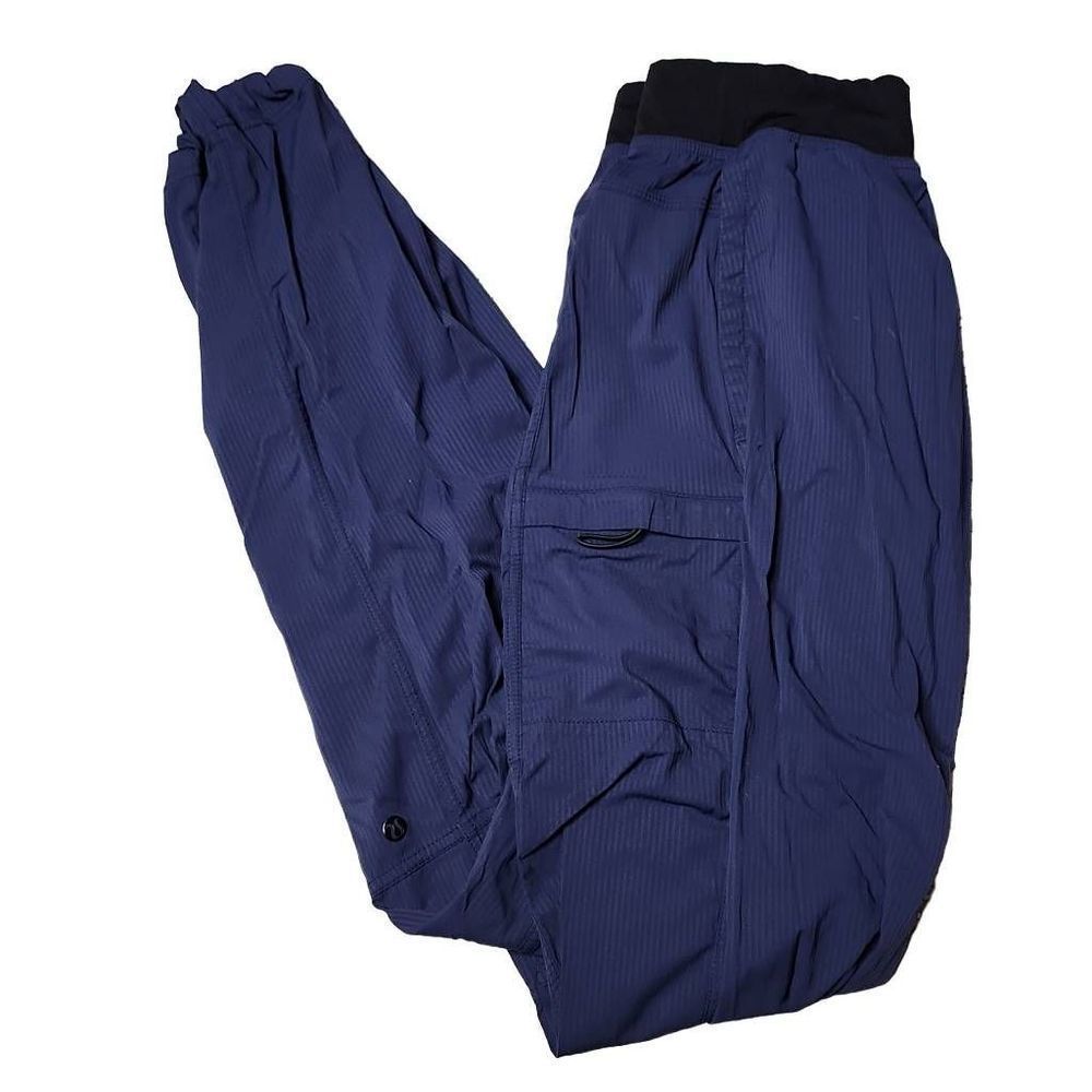 Lululemon lab dance studio pants blue black adjustable ankle 32" pants
